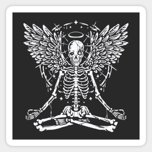 Skeleton Yoga Sticker